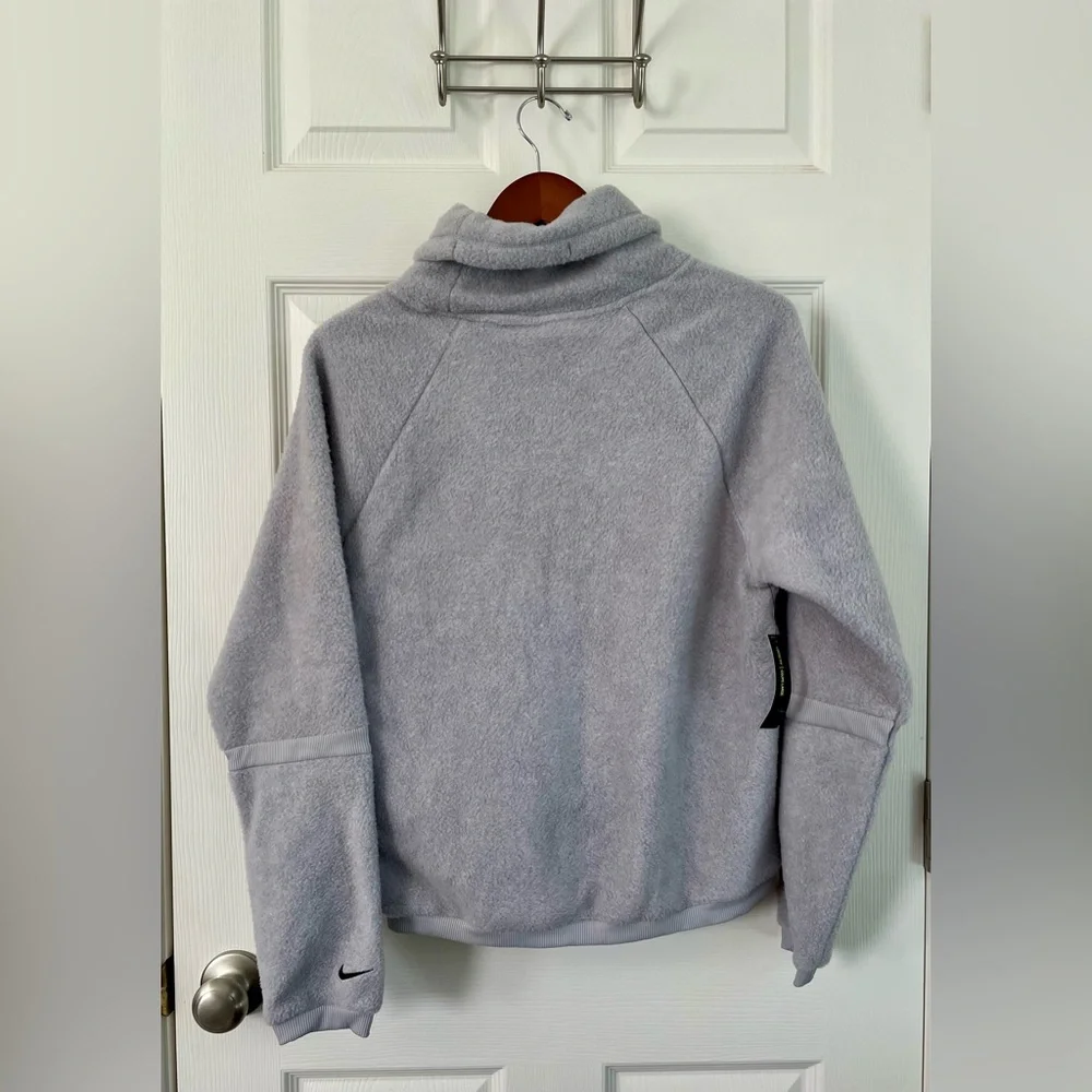 Nike Women's Light Gray Cowl Neck Sweater - Picture 2 of 7